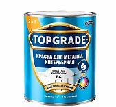 Краска TOPGRADE для металла интерьерная, полуматовая, бесцветная, база ВС под колеровку, 0.9 л