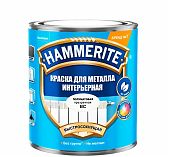 Краска для металла Hammerite интерьерная быстросохнущая, полуматовая, бесцветная, база ВС, 0.9 л