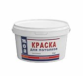 Краска Моя Краска для потолков, водно-дисперсионная, интерьерная, белоснежная, 3 кг