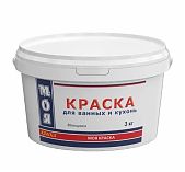 Краска Моя Краска для ванных и кухонь, влагостойкая, моющаяся, белая, 3 кг