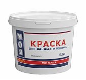 Краска Моя Краска для ванных и кухонь, влагостойкая, моющаяся, белая, 6.5 кг