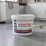 Краска Моя Краска для ванных и кухонь, влагостойкая, моющаяся, белая, 6.5 кг