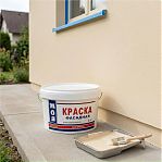 Краска Моя Краска водно-дисперсионная, атмосферостойкая, фасадная, белый, 3 кг