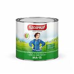 Краска Казачка МА-15, масляная, износостойкая, глянцевая, красная, 1.9 кг