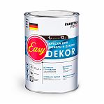 Краска акриловая  Farbitex Profi EasyDekor для мебели и декора, матовая, белая, 1 л