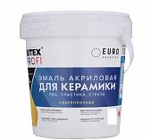 Эмаль акриловая Farbitex Profi сверхпрочная, для керамики, пвх, пластика, стекла, Белый, 0.9 кг