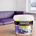 Краска акриловая Farbitex  для потолков, быстросохнущая, матовая, белоснежная, 3 кг