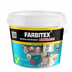 Краска акриловая Farbitex для кухни и ванной, не желтеет, моющаяся, матовая, белоснежная, 3 кг