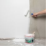 Краска для стен и потолков Alfavit Альфа 42758, водно-дисперсионная, супербелая RAL7047, 14 кг