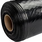 Плёнка полиэтиленовая 200 мкр, техническая, черная, ширина 3 м, на отрез от 1 м