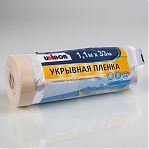 Пленка укрывная Unibob 211781 с малярной лентой, полиэтилен, рулон 1.1х33 м