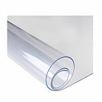 Клеенка столовая Силикон, ПВХ покрытие, прозрачная, ширина 1400 мм, толщина 0.2 мм