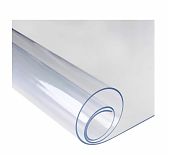 Клеенка столовая Силикон, ПВХ покрытие, прозрачная, ширина 1400 мм, толщина 0.2 мм