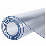 Клеенка столовая Силикон, ПВХ покрытие, прозрачная, ширина 1400 мм, толщина 0.2 мм