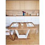 Клеенка столовая Силикон, ПВХ покрытие, прозрачная, ширина 1400 мм, толщина 0.2 мм