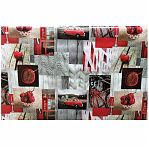 Клеёнка столовая Grace Черешня, ПВХ на нетканой основе, ширина 1370 мм, толщина 0.2 мм