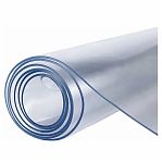 Клеенка столовая Силикон, прозрачная, ширина 1400 мм, толщина 0.2 мм