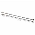 Подводка для воды Frap F94-120 1/2" гибкая, для смесителя, длина 120 см, удлиненная резьба гайка-штуцер