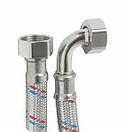 Подводка для воды TST Gigant 1" угловая, гибкая, длина 100 см, резьба гайка-гайка