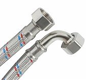 Подводка для воды TST Gigant 1" угловая, гибкая, длина 100 см, резьба гайка-гайка