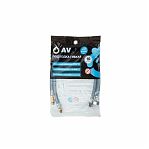 Подводка для воды AV Engineering Nylon М10х1/2" AVE21840, гибкая, для смесителя, длина 40 см, резьба гайка-штуцер, 2 шт