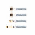 Подводка для воды AV Engineering Nylon М10х1/2" AVE21860, гибкая, для смесителя, длина 60 см, резьба гайка-штуцер, 2 шт