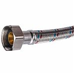 Подводка для воды AV Engineering SUS 1/2" AVE20030, гибкая, длина 30 см, резьба гайка-гайка