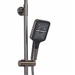 Душевая система AETHERPRIDE A2417-9 оружейная сталь, тропический душ
