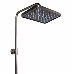 Душевая система AETHERPRIDE A2417-9 оружейная сталь, тропический душ