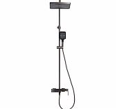 Душевая система AETHERPRIDE A2417-9 оружейная сталь, тропический душ