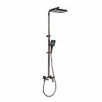 Душевая система AETHERPRIDE A2407-9 оружейная сталь, тропический душ