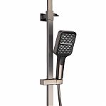 Душевая система AETHERPRIDE A2407-9 оружейная сталь, тропический душ