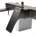 Душевая система AETHERPRIDE A2407-9 оружейная сталь, тропический душ