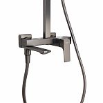 Душевая система AETHERPRIDE A2407-9 оружейная сталь, тропический душ