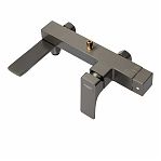 Душевая система AETHERPRIDE A2407-9 оружейная сталь, тропический душ