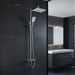 Душевая система AETHERPRIDE A2495 цвет хром с белым, тропический душ