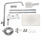 Душевая система AETHERPRIDE A2495 цвет хром с белым, тропический душ