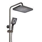 Душевая система AETHERPRIDE A2495-9  оружейная сталь, тропический дождь