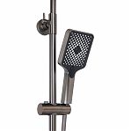 Душевая система AETHERPRIDE A2495-9  оружейная сталь, тропический дождь
