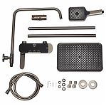 Душевая система AETHERPRIDE A2495-9  оружейная сталь, тропический дождь