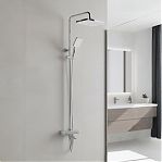 Душевая система AETHERPRIDE A2491 цвет хром, термостат, тропический душ