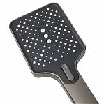 Душевая система AETHERPRIDE A2491-9 оружейная сталь, термостат, тропический душ