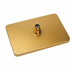 Душевая система AETHERPRIDE A2491-3 сатин золотой, термостат, тропический душ