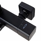 Душевая система AETHERPRIDE A2491-6 цвет черный, термостат, тропический душ