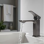 Смеситель для умывальника AETHERPRIDE A1001-9, цвет оружейная сталь