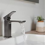 Смеситель для умывальника AETHERPRIDE A1001-9, цвет оружейная сталь