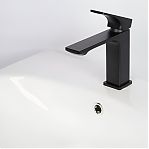 Смеситель для умывальника  AETHERPRIDE A1001-6, цвет черный матовый