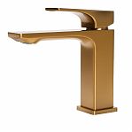 Смеситель для умывальника AETHERPRIDE A1001-3, цвет сатин золотой