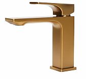 Смеситель для умывальника AETHERPRIDE A1001-3, цвет сатин золотой