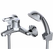 Смеситель для ванны AV Engineering AVURS3-A120-330 Lt D35 серия URS, с душевым гарнитуром, латунь, цвет хром